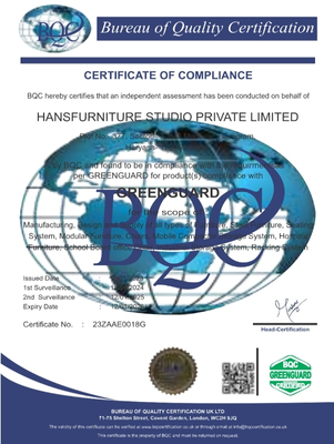GREEN GUARD Certificate - Hans Furniture Studio